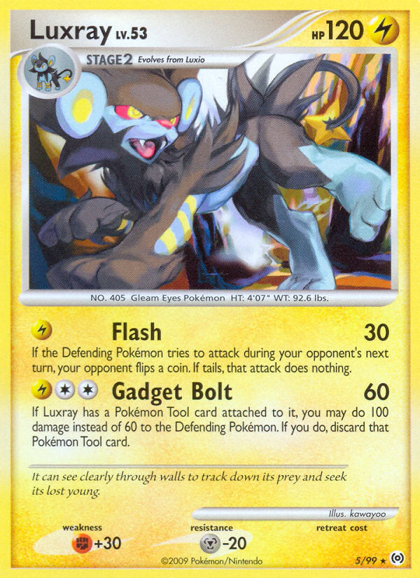 Arceus Set Non - Holo Luxray #5/99